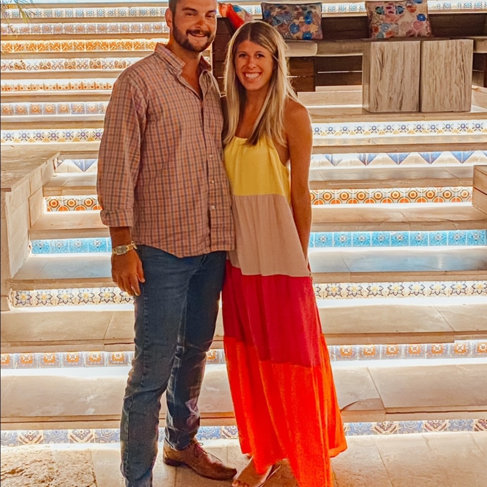 Express Colorblock Maxi Dress